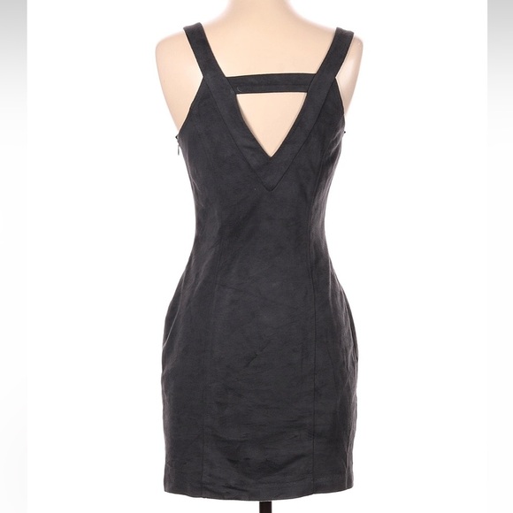 Bebe Addiction Collection Jeweled Grey Fitted Cocktail Party Dress Size Small S - Picture 4 of 9